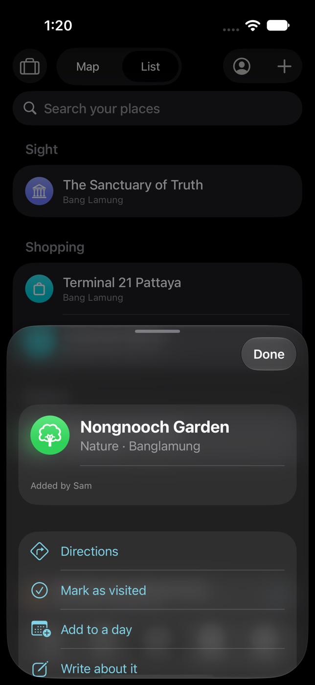Place details for Nong Nooch Tropical Garden with Directions, Mark as visited, Add to a day and Write about it